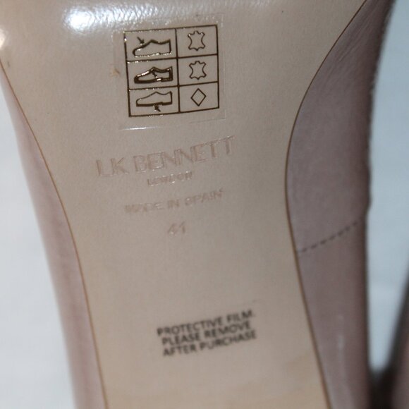 NWB LK Bennett Twist Trim Heeled Loafer Patent Chunk Heel Pumps Sydnie 10 EUR 41 - Picture 6 of 6